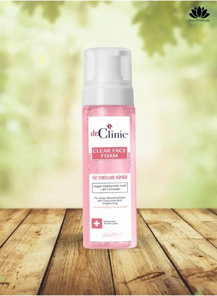 dr.Clinic غسول رغوي د.كلينيك بالبريبيوتيك للبشرة الجافة والحساسة (الوردي)