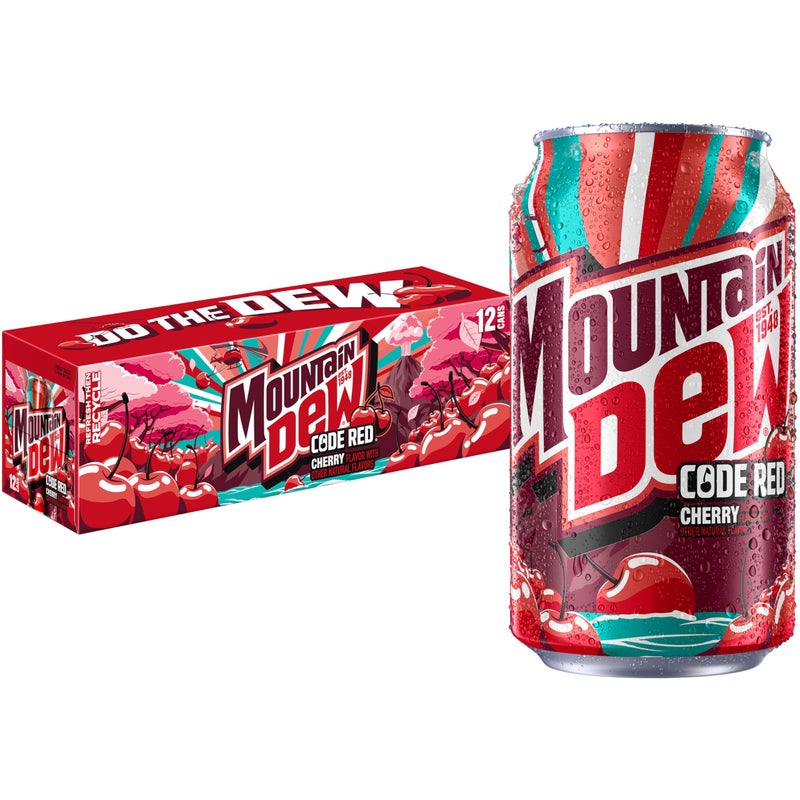 Mountain Dew Code Red Cherry 12 Fl Oz Cans 12 Pack - Image 3