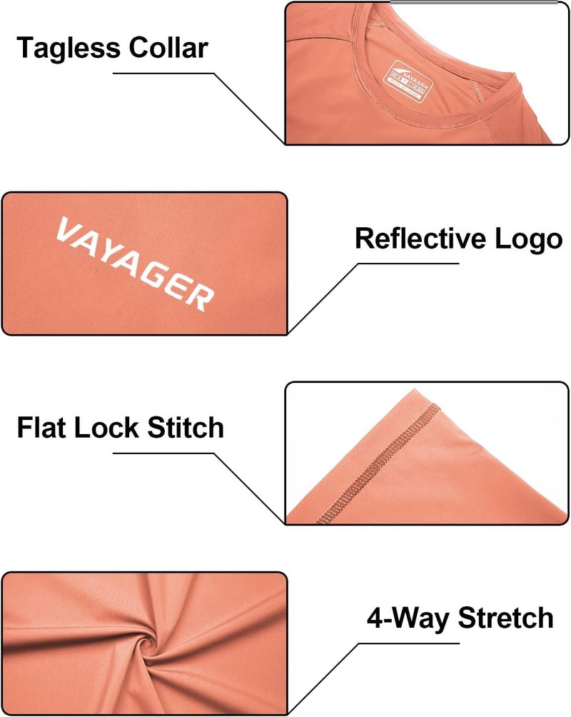 VAYAGER Men's Swim Shirts Rash Guard UPF 50+ T Shirts Quick Dry Loose Fit Water Surfing Shirt - Image 4