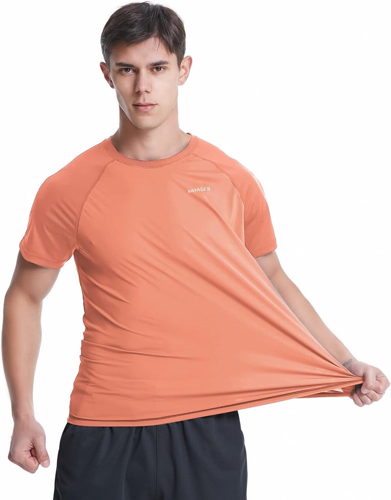 VAYAGER Men's Swim Shirts Rash Guard UPF 50+ T Shirts Quick Dry Loose Fit Water Surfing Shirt - Image 3