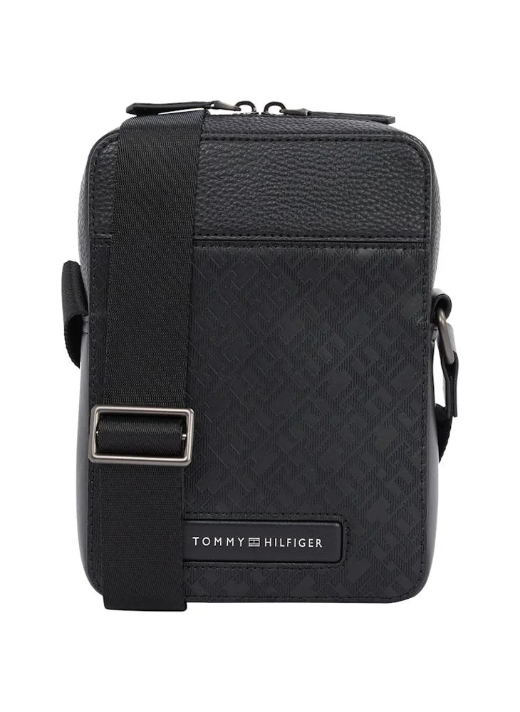 TOMMY HILFIGER MONOGRAM MINI REPORTER BAG