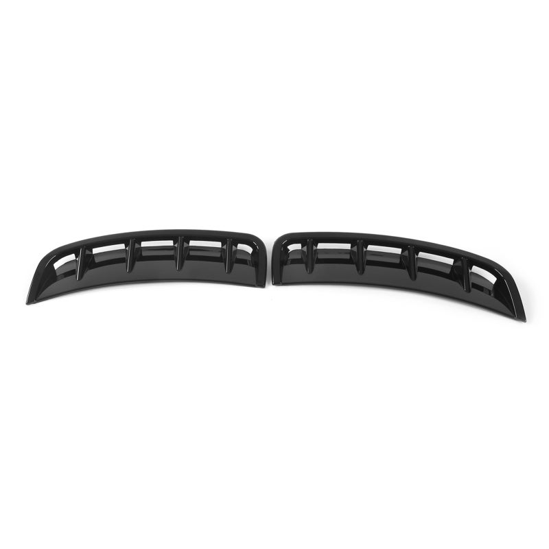 Front Bumper Side Trim Replacement For Mercedes-Benz A-Class Hatchback Sedan W177 AMG Line 2018+ - Premium ABS Piano Black Front Bumper Spoiler For Stylish Aggressive Look - Image 2