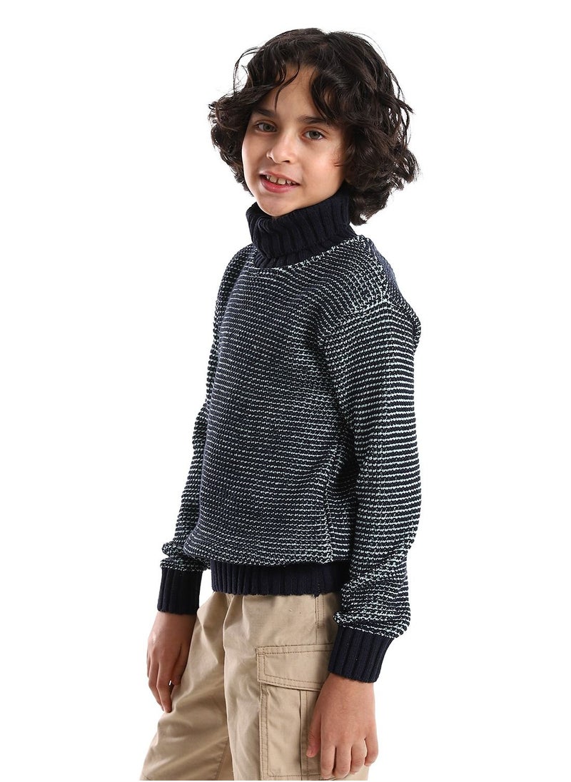 Caesar - Wool Boys Pullover With Multi Design - Image 1
