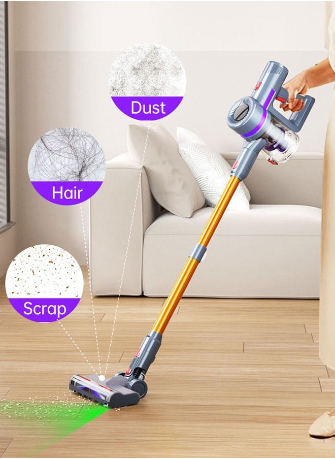 Joshberg - 6 in 1 Cordless Vacuum Cleaner with Led Display,25000Pa/350W Max 40 Mins Runtime,Upright Stick Vacuum Cleaner with Led Light and Detachable Battery, Ideal for Home, Car, Hard Floor, Carpet, Pet Hair - Image 1
