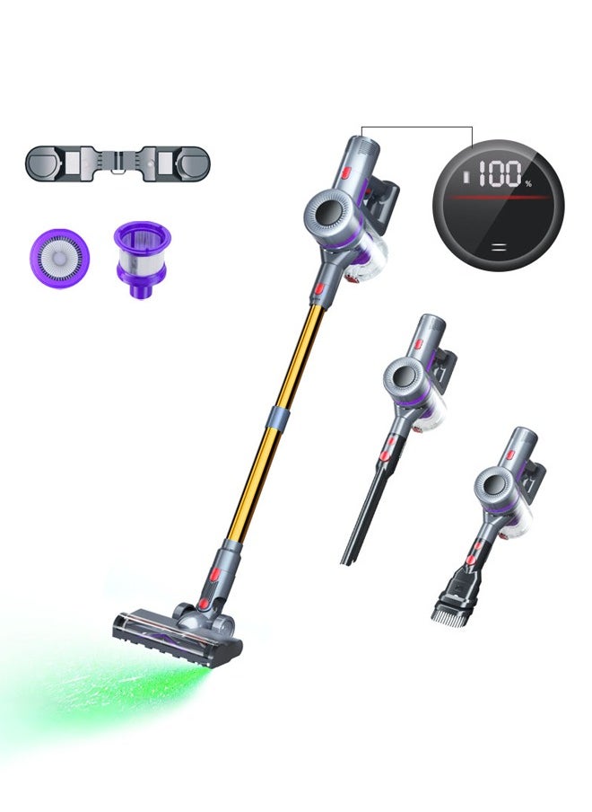 Joshberg - 6 in 1 Cordless Vacuum Cleaner with Led Display,25000Pa/350W Max 40 Mins Runtime,Upright Stick Vacuum Cleaner with Led Light and Detachable Battery, Ideal for Home, Car, Hard Floor, Carpet, Pet Hair - Image 1