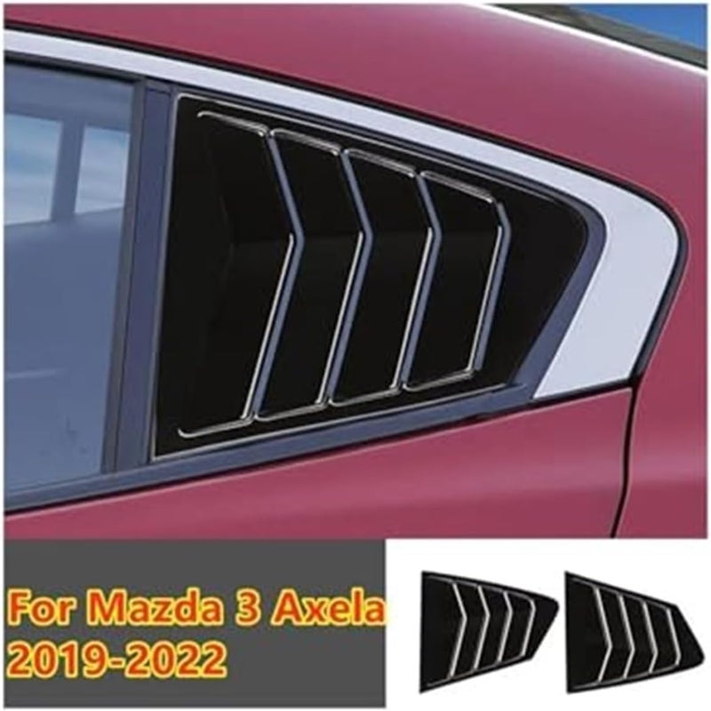 QASULER Car Rear Louver Window Cover for Mazda 3 Axela Sedan - Image 5