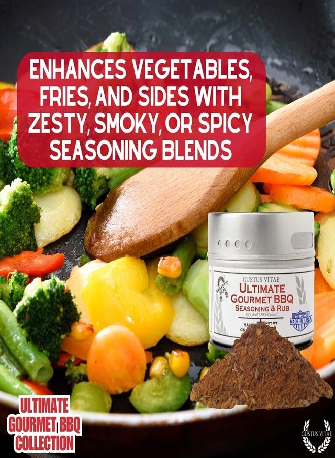 GUSTUS VITAE Ultimate Gourmet BBQ Seasoning Collection | Non GMO | All Natural | 6 Magnetic Tins | GLP-1 Friendly | Ultra Premium | Sustainably Sourced | Artisanal Salts & Spice Blends | Hand Crafted | Small Batch | Gustus Vitae | All Occasion Gift - Image 4