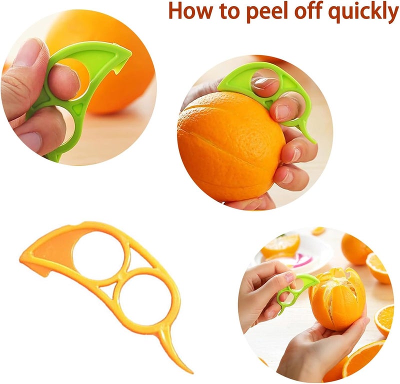 Duomama Multicolor Citrus Peeler & Opener - Easy Peel Cutter for Kitchen Prep - Handy Cooking Tool for Oranges, Grapefruit, and More - Image 3