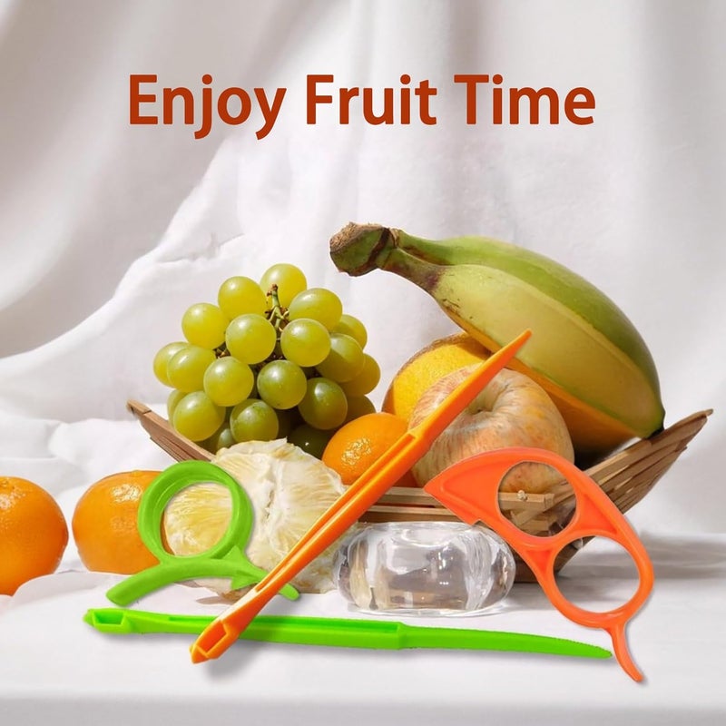 Duomama Multicolor Citrus Peeler & Opener - Easy Peel Cutter for Kitchen Prep - Handy Cooking Tool for Oranges, Grapefruit, and More - Image 4