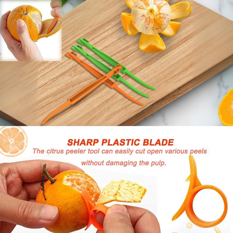 Duomama Multicolor Citrus Peeler & Opener - Easy Peel Cutter for Kitchen Prep - Handy Cooking Tool for Oranges, Grapefruit, and More - Image 5