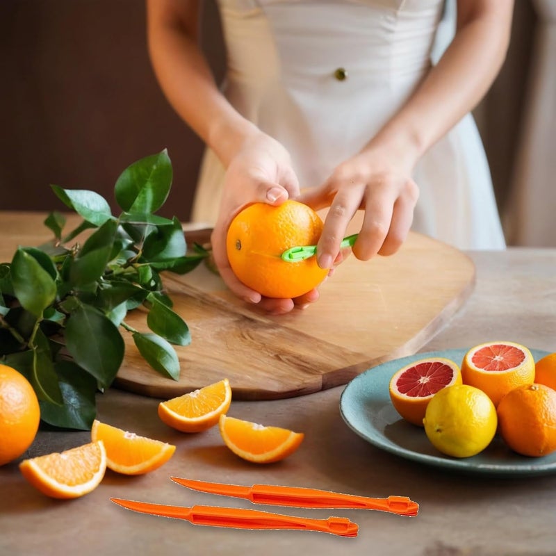 Duomama Multicolor Citrus Peeler & Opener - Easy Peel Cutter for Kitchen Prep - Handy Cooking Tool for Oranges, Grapefruit, and More - Image 2