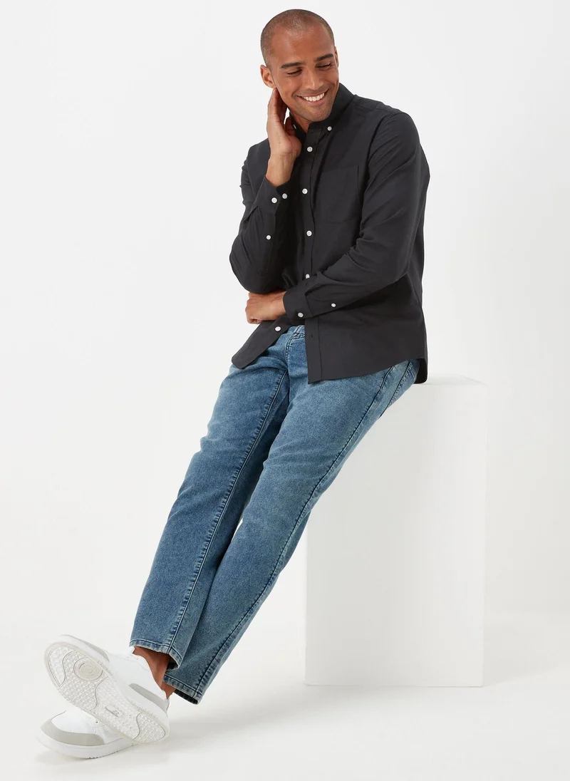 Matalan Black Oxford Shirt