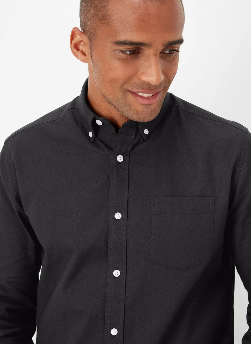 Matalan Black Oxford Shirt