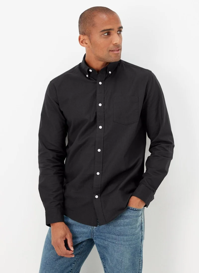 Matalan Black Oxford Shirt