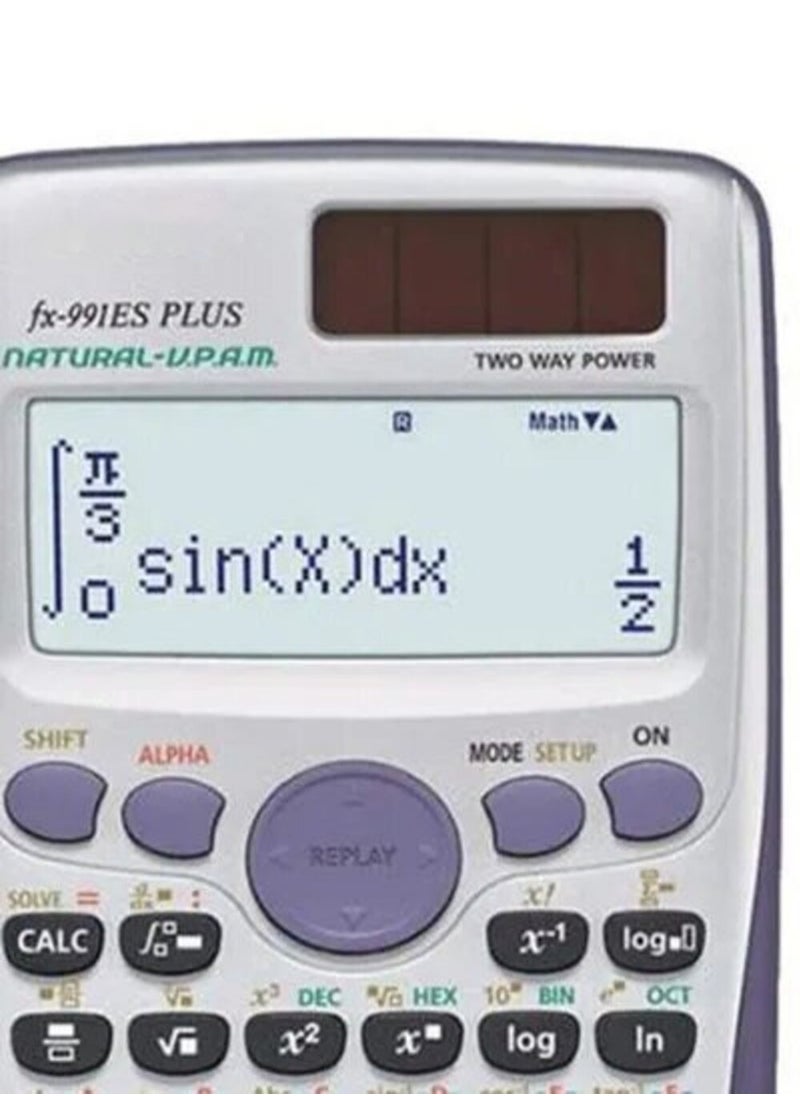 ABJ - 991ES Scientific Calculator, 417 Function Solar Energy Science Calculators, Professional Calculators for Students in School and College, Advanced Mathematics Tool for Scientific and Engineering Applic - Image 1
