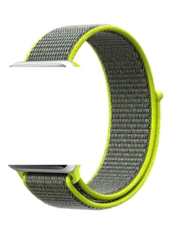 Replacement Strap Watchband For Apple Watch Series 5/6/7 42/44/45mm Grey/Green - Image 1