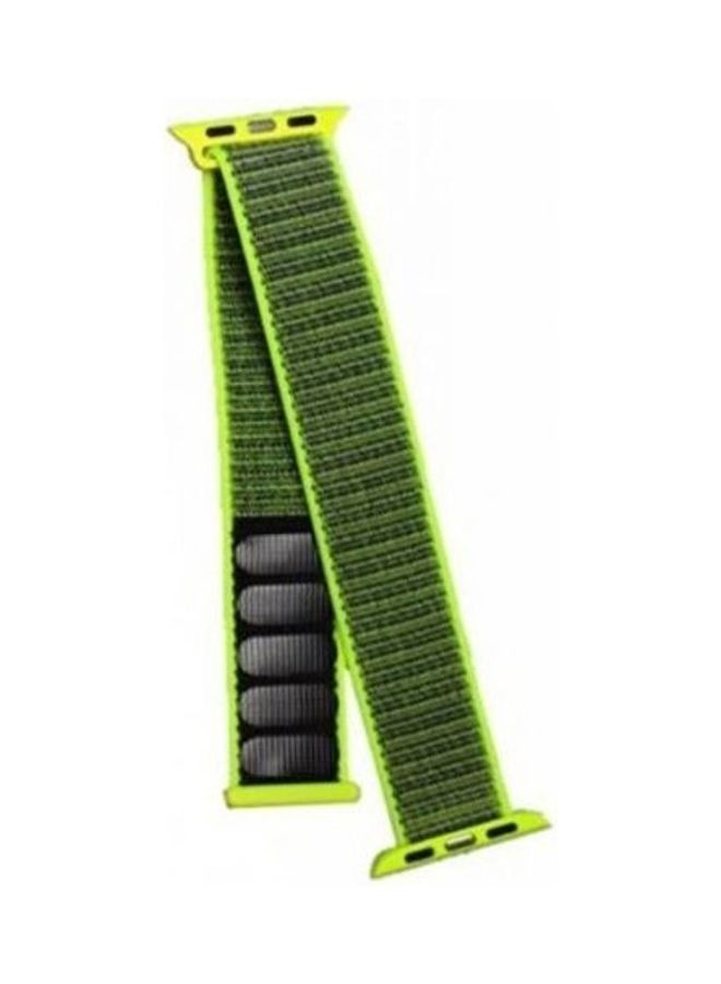 Replacement Strap Watchband For Apple Watch Series 5/6/7 42/44/45mm Grey/Green - Image 2