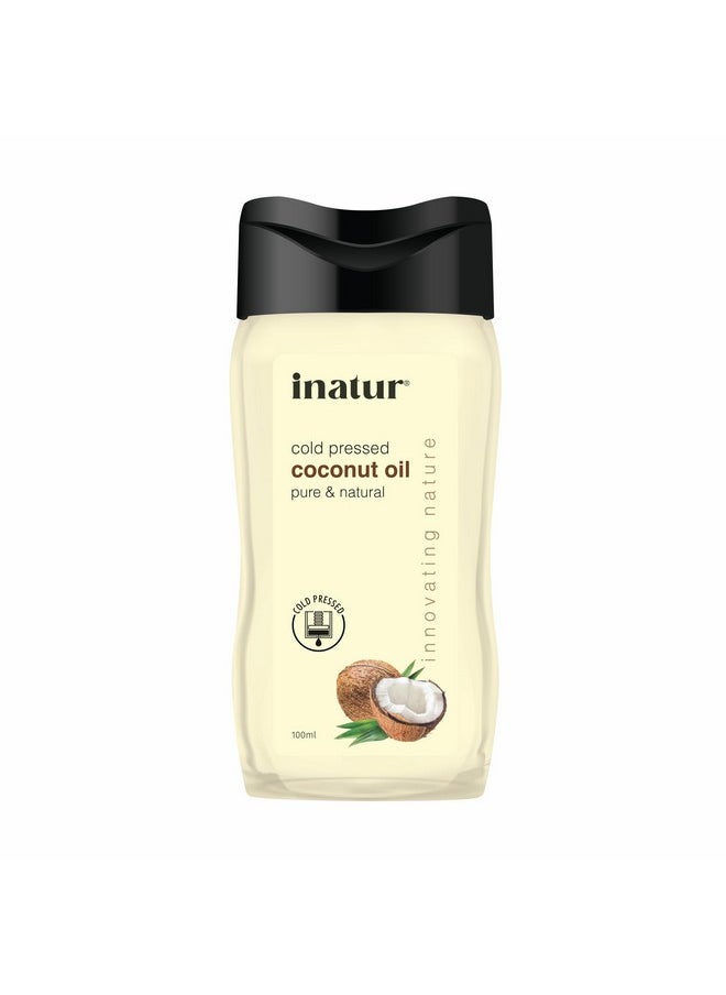 INATUR Coconut Oil - 100% Pure, Virgin, Cold Pressed, And Organic | For Face, Body & Hair | Suitable For All Skin, Hair, And All Age Groups| 100Ml  - Image 1