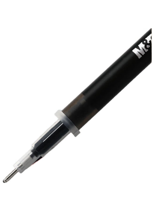 M.G Chenguang (M&G) Stationery 0.5Mm Black Gel Pen Refills, Full Needle Tube Pull-Cap Signature Pen Refills, Kongmiao Series Student Exam Pen Refills 33109/Q7 Compatible, 20 Pieces/Box - Image 2