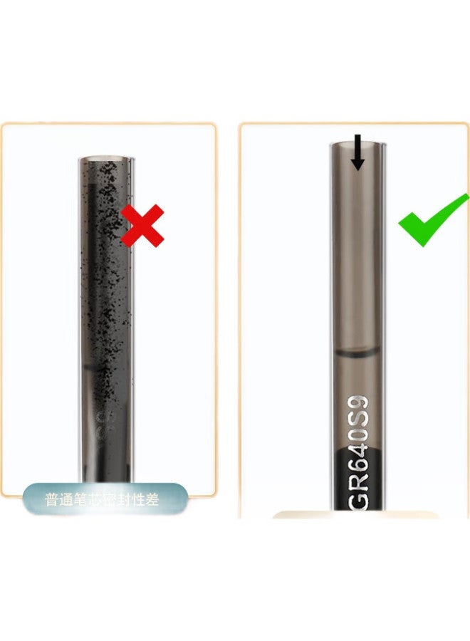 M.G Chenguang (M&G) Stationery 0.5Mm Black Gel Pen Refills, Full Needle Tube Pull-Cap Signature Pen Refills, Kongmiao Series Student Exam Pen Refills 33109/Q7 Compatible, 20 Pieces/Box - Image 1