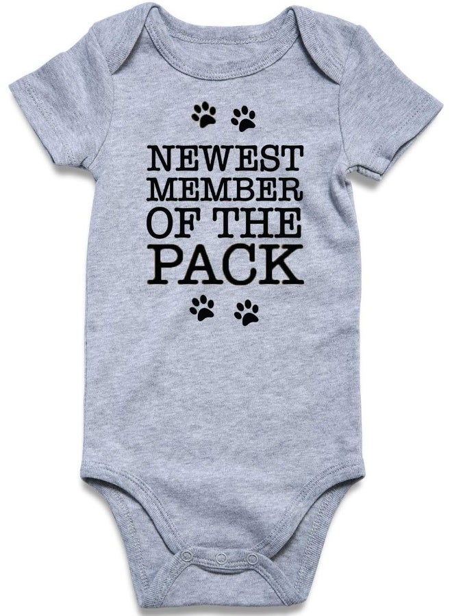 UNICOMIDEA UNICOMIDEA Baby Boys Girls Romper Letter Printed Newborn Outfit Short Sleeve Bodysuits 0-12 Months  - Image 1