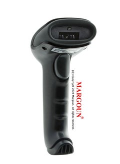 MARGOUN X048D Wireless 2D Laser Barcode Scanner Compatible with Bluetooth, Portable USB QR Barcode  - Image 1