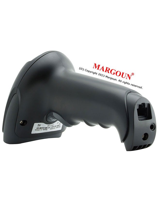 MARGOUN - X048D Wireless 2D Laser Barcode Scanner Compatible with Bluetooth, Portable USB QR Barcode - Image 1