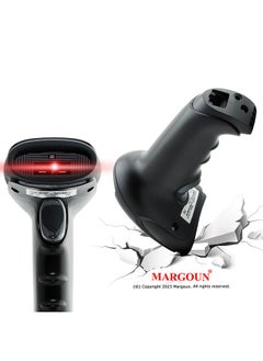 MARGOUN X048D Wireless 2D Laser Barcode Scanner Compatible with Bluetooth, Portable USB QR Barcode  - Image 5