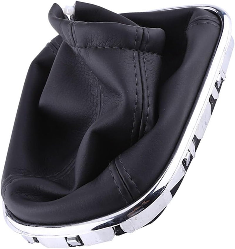 PU Leather Car Gear Shift Knob Cover Boot for 2008-2012, Black with Frame - Durable Material, Stylish Design, Perfect Fit Replacement - Image 2