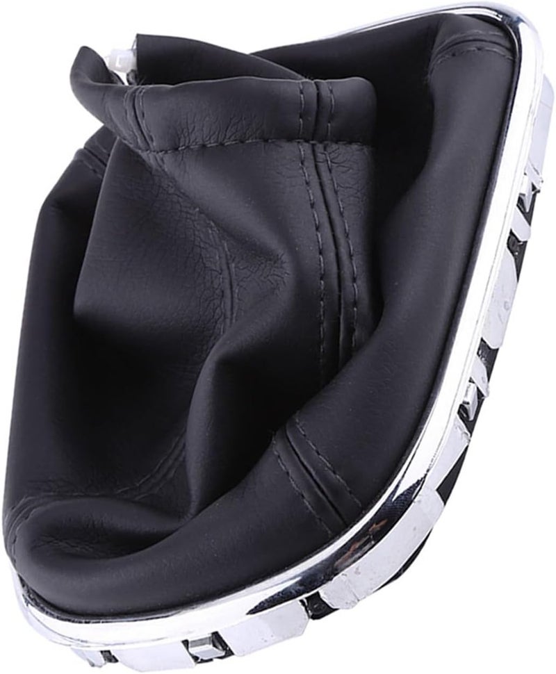 PU Leather Car Gear Shift Knob Cover Boot for 2008-2012, Black with Frame - Durable Material, Stylish Design, Perfect Fit Replacement - Image 3