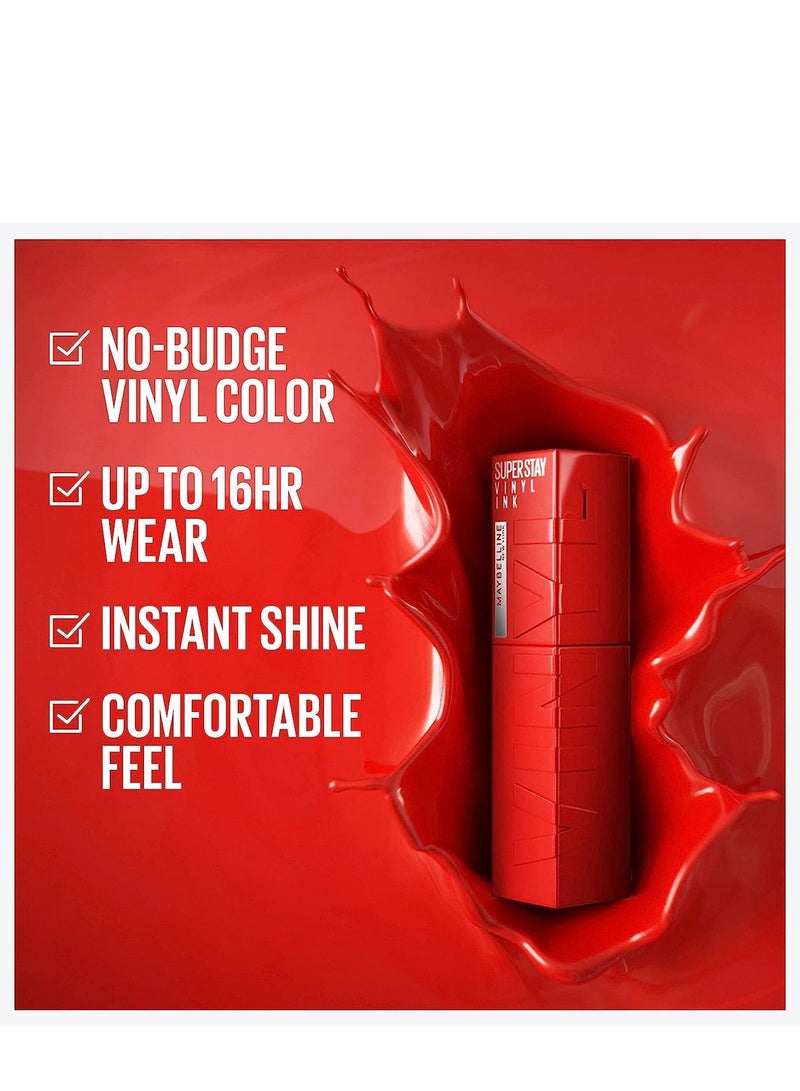 MAYBELLINE NEW YORK Super Stay Vinyl Ink Liquid Lipstick 30 Unrivaled 5.4 - Image 2