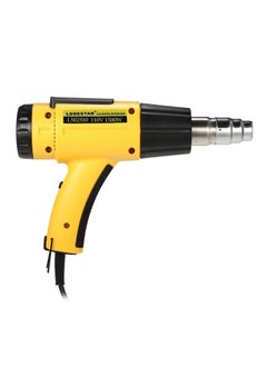 NIBEMINENT High Quality LCD Digital Temperature-Control LED Electric Hot AirGun Adjustable Heat Gun Tools Set With Nozzle 1500W Ac110V Yellow 1.012kg  - Image 1