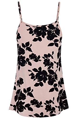 BEPEI Tank Tops for Women Plus Size,Flower Printed Cami Shirt Nursing Blouse Home House Clothes Summer 2025 Casual Beach Vacation Camisole Sleeveless Flowy Tunics,Red Floral 2XL - Image 2