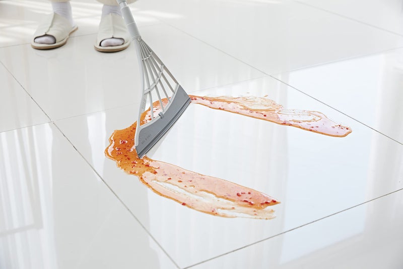 Broombi Original Broombi - All-Surface Silicone Broom, Squeegee, Pet Hair Remover - Smart Broom for Indoor Cleaning - Cleans Glass, Fine Dust, Hair, Liquids - for Smooth Floors, Rugs, Windows (Grey) - Image 3