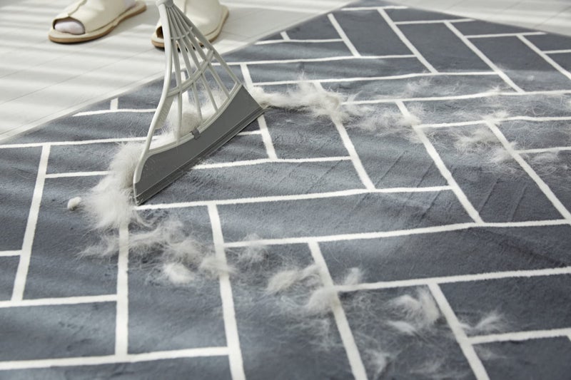 Broombi Original Broombi - All-Surface Silicone Broom, Squeegee, Pet Hair Remover - Smart Broom for Indoor Cleaning - Cleans Glass, Fine Dust, Hair, Liquids - for Smooth Floors, Rugs, Windows (Grey) - Image 4