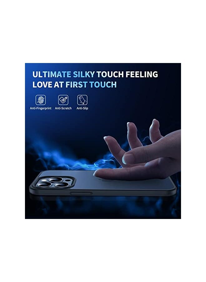 SmartDevil Shockproof Case for iPhone 13 Pro Max [Military Grade Shockproof Designed] [with Screen Protector], Translucent Matt Hard Back with Soft Shockproof Bumper Case iPhone 13 Pro Max - 6.7inch  - Image 2