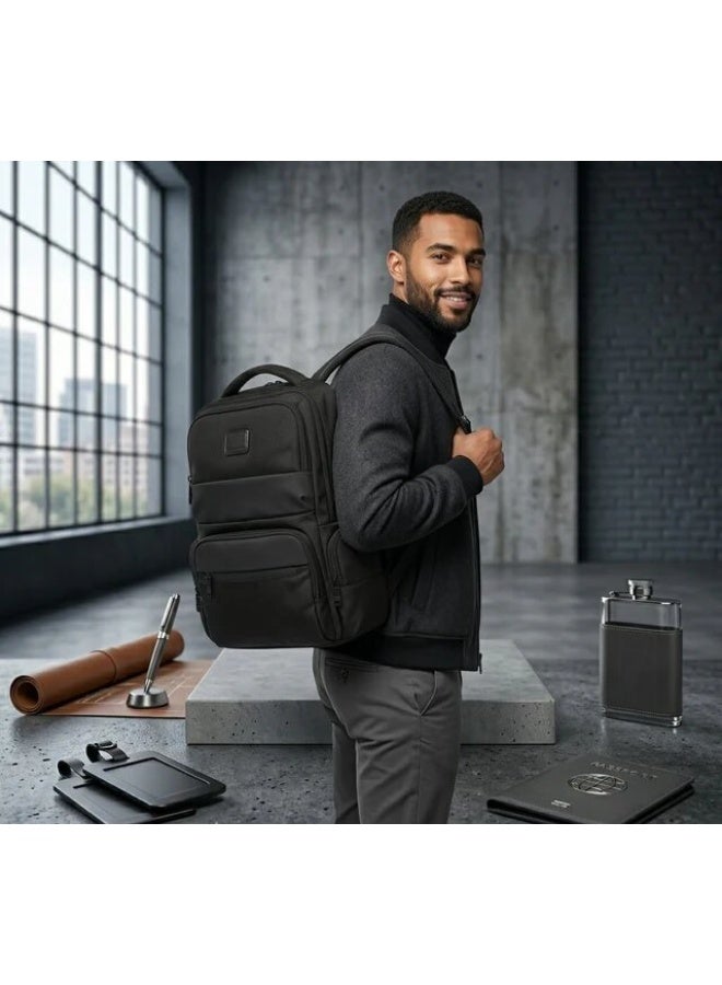 High Quality Men'S Backpack Large Capacity 15.6 Inch Laptop Male Handbag Rucksack Outdoor  J-004 Black - Image 5