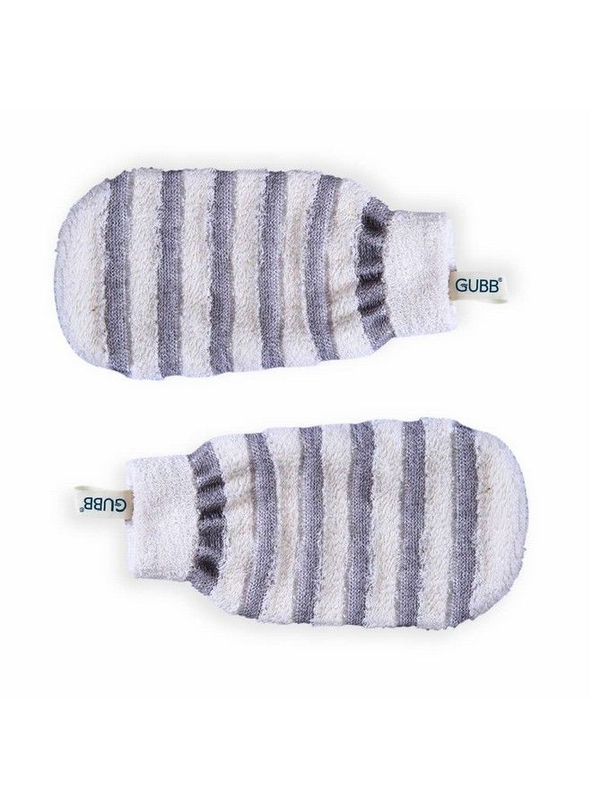 GUBB Bath Mitt For Dead Skin Removal ; Exfoliating Bath Mitten ; Reusable And Washable ; Stimulates Blood Circulation ; Bath Gloves Pack Of 2  - Image 2