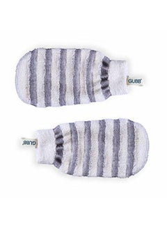 GUBB Bath Mitt For Dead Skin Removal ; Exfoliating Bath Mitten ; Reusable And Washable ; Stimulates Blood Circulation ; Bath Gloves Pack Of 2  - Image 1