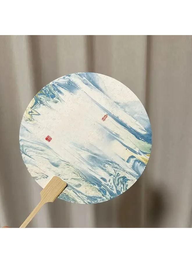 10 قطعة من المراوح المصممة بتصميمات كلاسيكية، 5 تصميمات للخط المائي، حرف يدوية كلاسيكية قديمة - Image 4