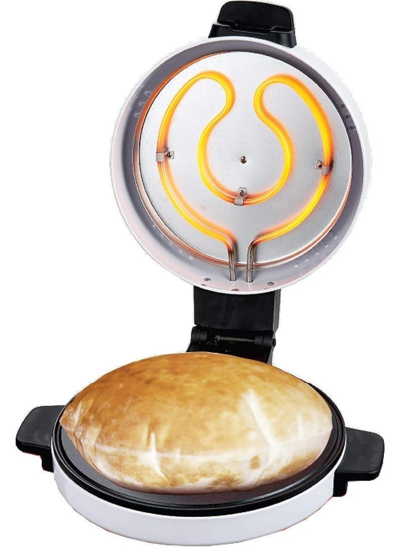 Nova Arabic Bread Pizza Maker NT-173ABM 1800W Electric Flatbread Maker Stainless Steel Heating Plate Fast Heating for Pita Saj Khubz Soft Bread and Homemade Pizza Compact Easy Use - Image 2