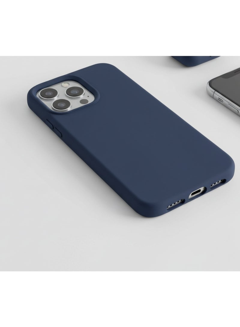 بروستايل جراب MagSafe شفاف رفيع باللون الأزرق لهاتف iPhone 15 Pro Max، غطاء خلفي واقٍ يدعم الشحن اللاسلكي، غطاء هاتف متين مقاوم للصدمات والسقوط - Image 2