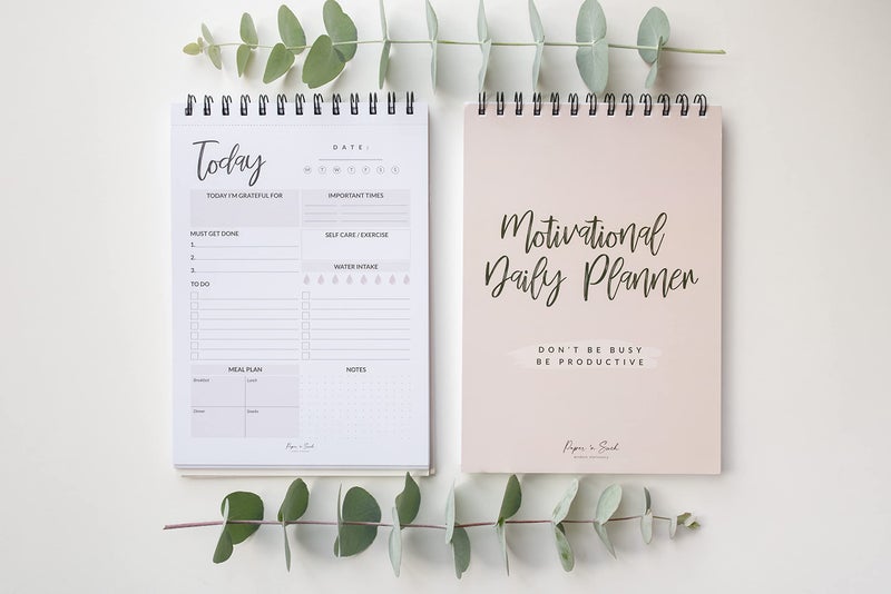 Paper 'n Such To Do List Notepad- Daily Task Notebook -Undated Calendar - 100 Sheets Tear Off - Top Spiral Binding - Appointments, Notes, Meal Planner, Self Care Agenda - Image 3