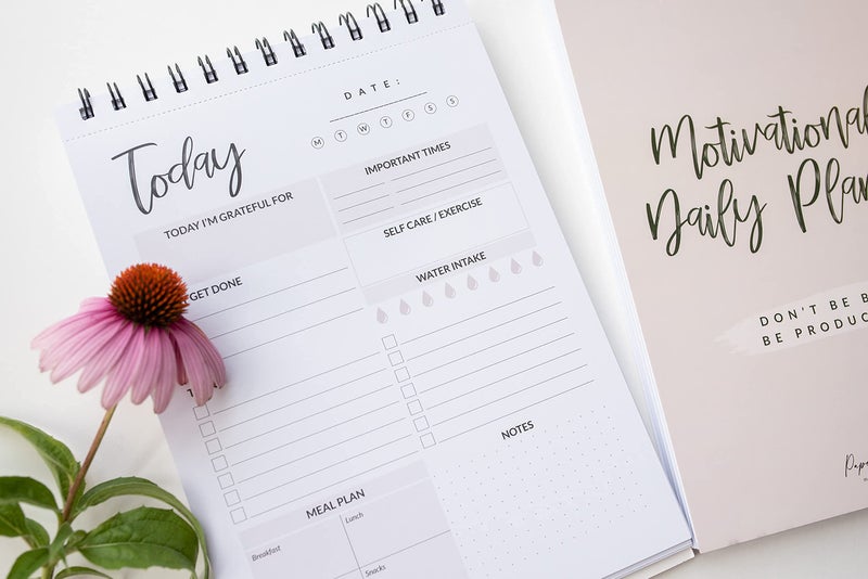 Paper 'n Such To Do List Notepad- Daily Task Notebook -Undated Calendar - 100 Sheets Tear Off - Top Spiral Binding - Appointments, Notes, Meal Planner, Self Care Agenda - Image 5