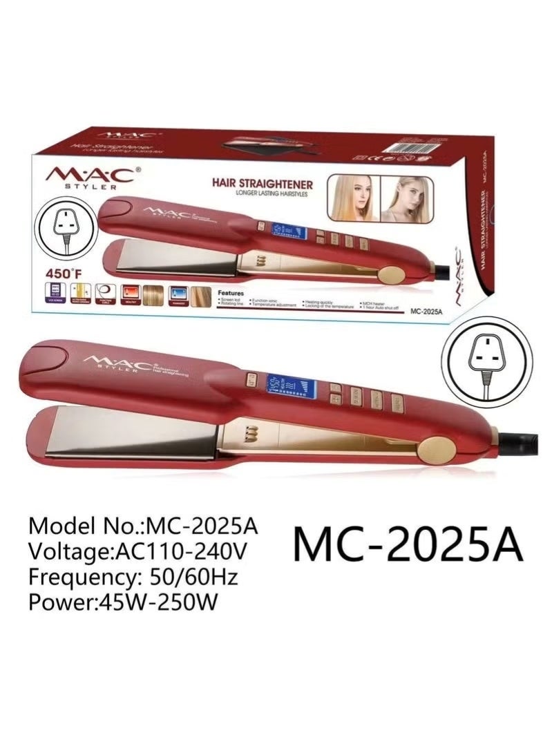 Mac Styler Professional Hair Straightener with Digital Display MC2025A - Image 1
