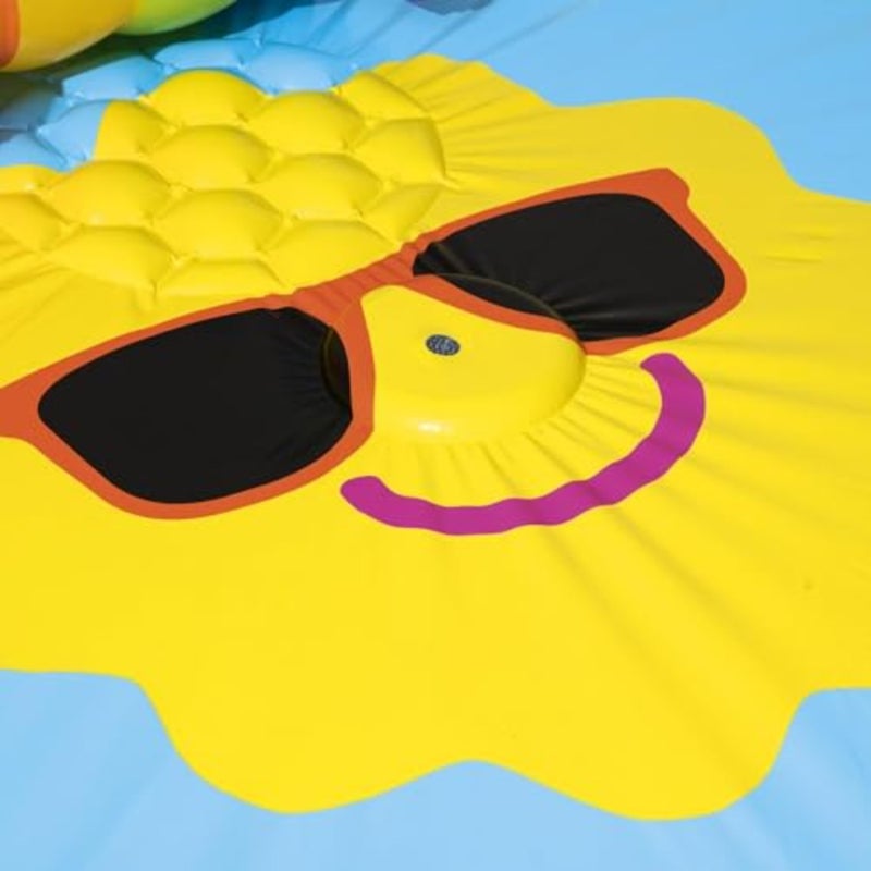 Sunnyland Splash Play Pool for outdoor summer fun, PVC material, blue color, durable and easy to inflate - Image 5