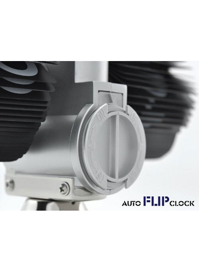 WoneNice Retro Flip Down Clock - Internal Gear Operated-Black AD - Image 4