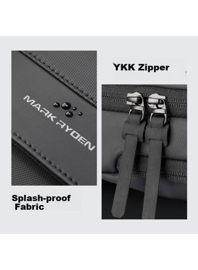 Mark Ryden Crossbody Bag For Men, Trendy Motorcycle Riding Sports Backpack, Messenger Bag, Large Capacity Lightweight Commuter Shoulder Bag - Image 2