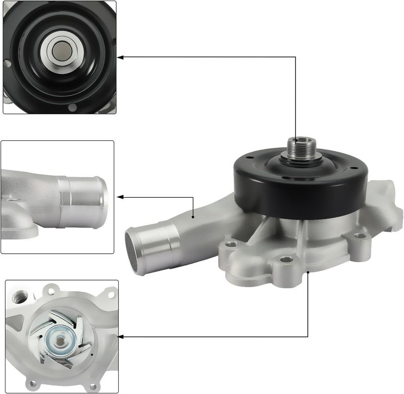 AULINK AW7160 Water Pump for Dodge and Jeep Models - Image 2
