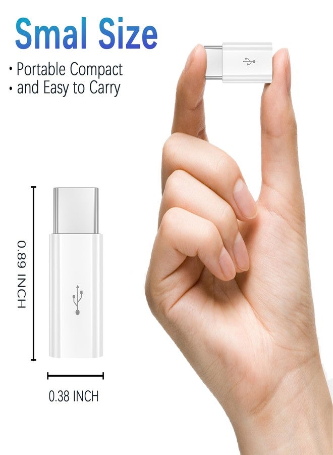 WORLDBOYU Micro USB to USB C Adapter 2 Pack Micro-USB Female to USB-C Male OTG Adapter Compatible with Samsung Galaxy, LG, Huawei, Type-C Phones, Tablets and More - Image 2